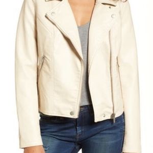BLANKNYC Neutral Milk Faux Leather Jacket